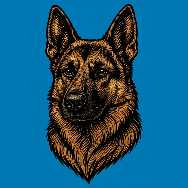 Deutscher Schäferhund Porträt
