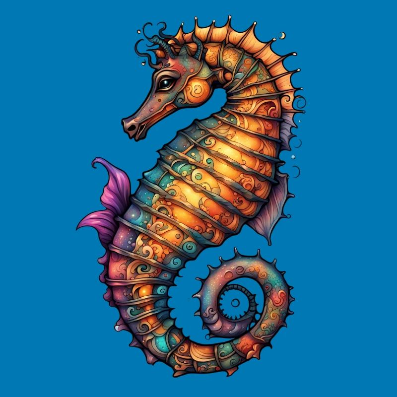 Ornamentseepferdchen Farbmeer