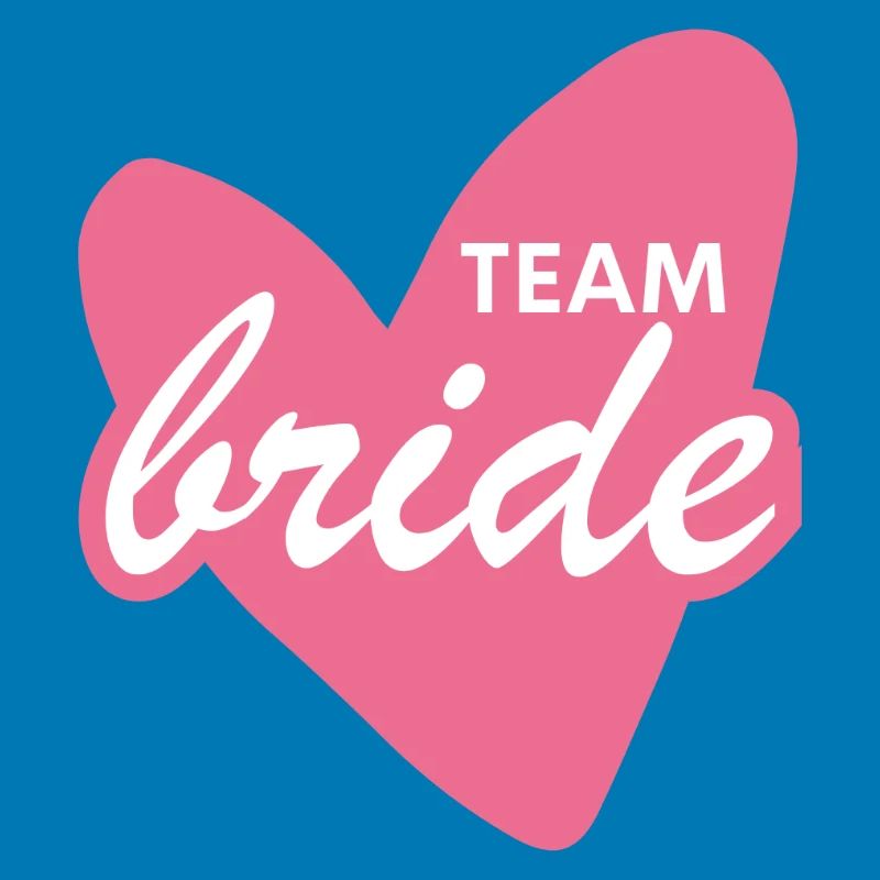 Team Bride Herz Logo Pink