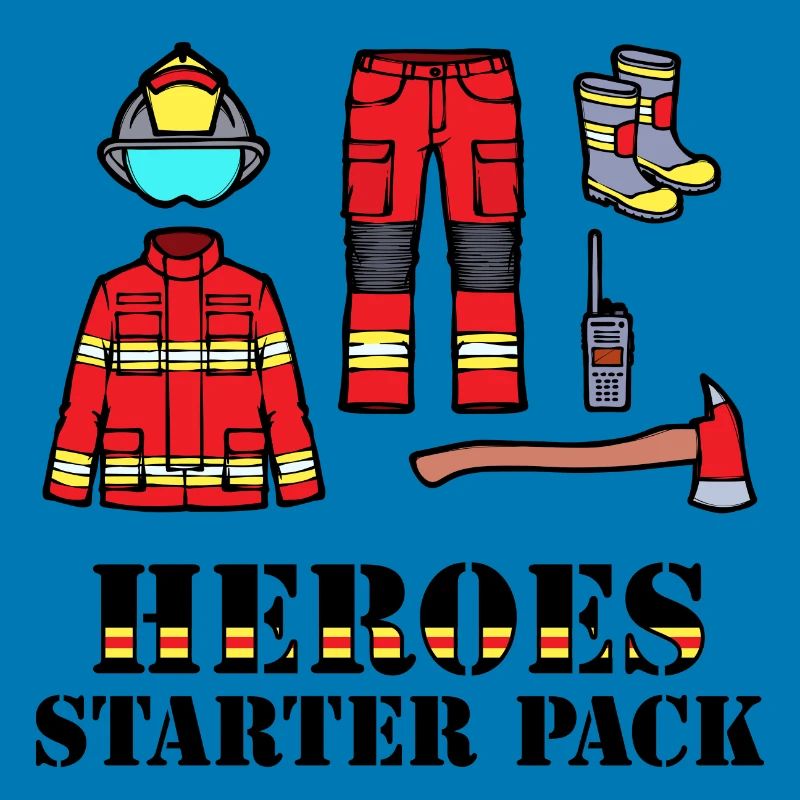 Feuerwehrhelm Lebensretter Statement Feuerwehr