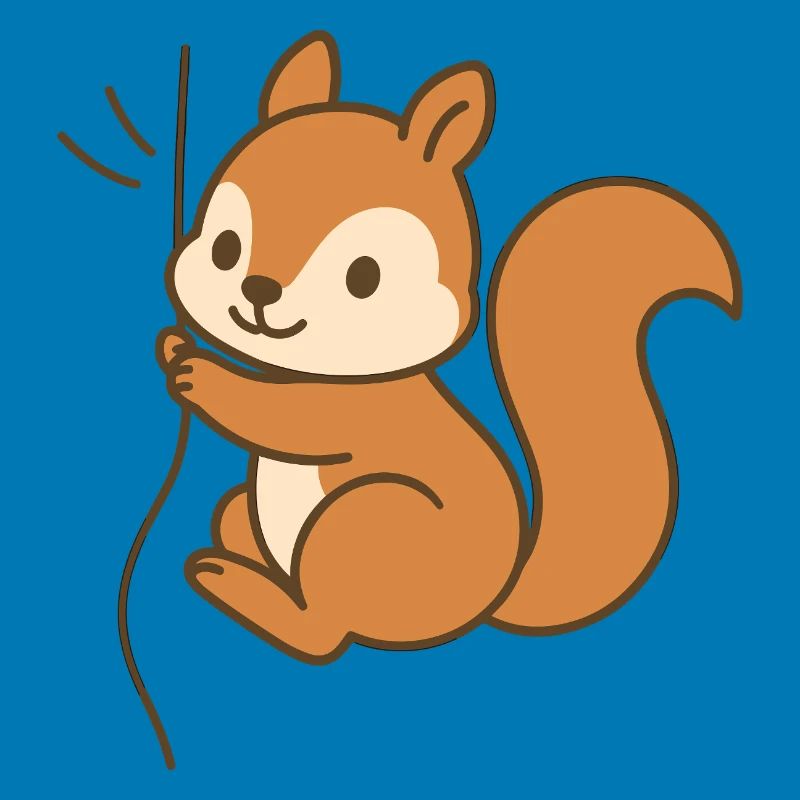 Eingekuschelt Eichhörnchen