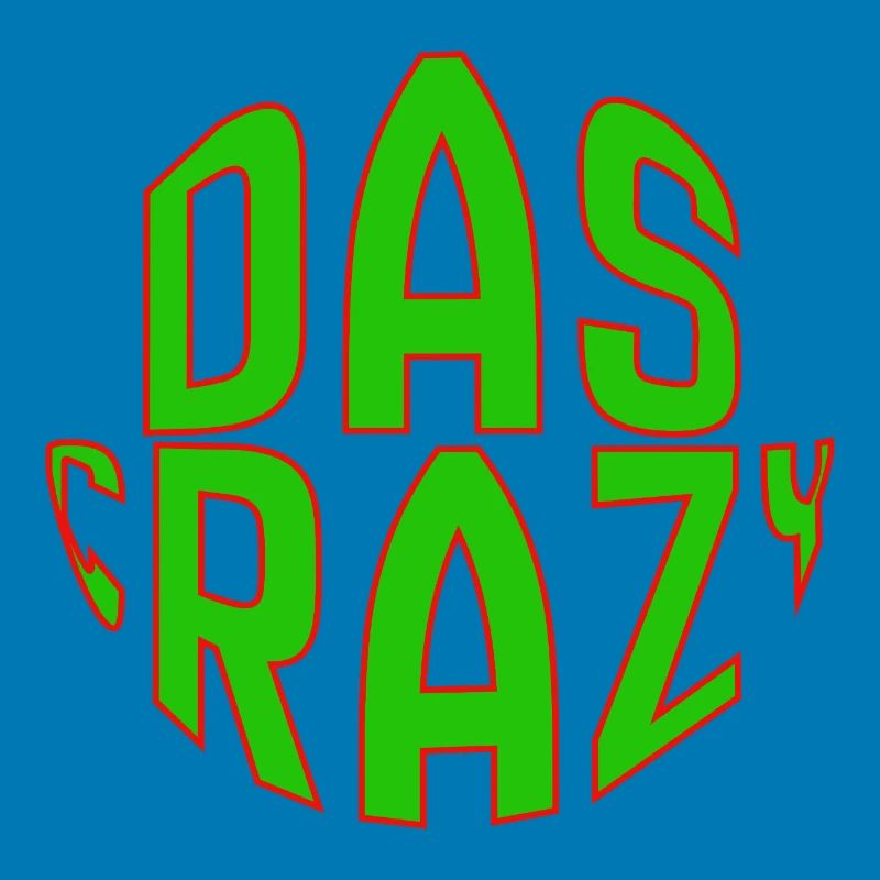 Das Crazy Grüne Comic-Schrift Design