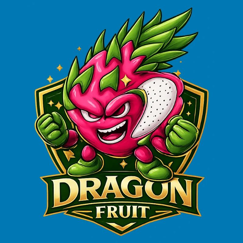 Drachenfrucht-Energetisches Maskottchen