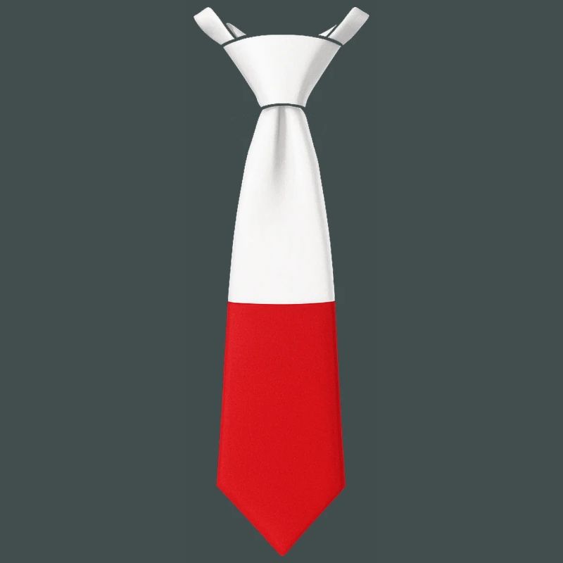 Cravate Pologne – Conception du drapeau