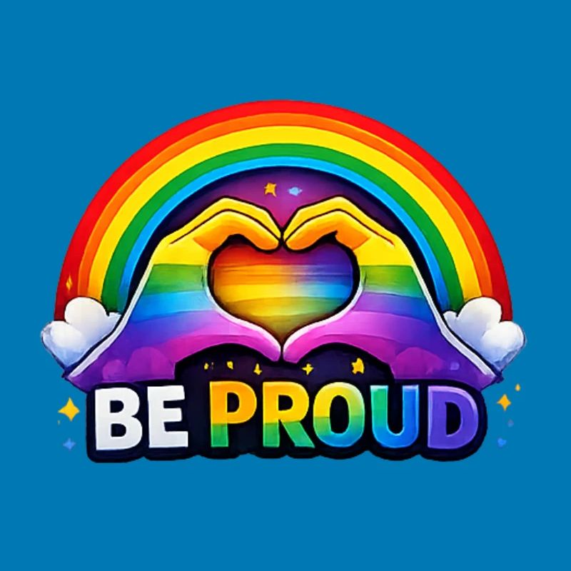 Sei stolz, Regenbogenherz-Stolz