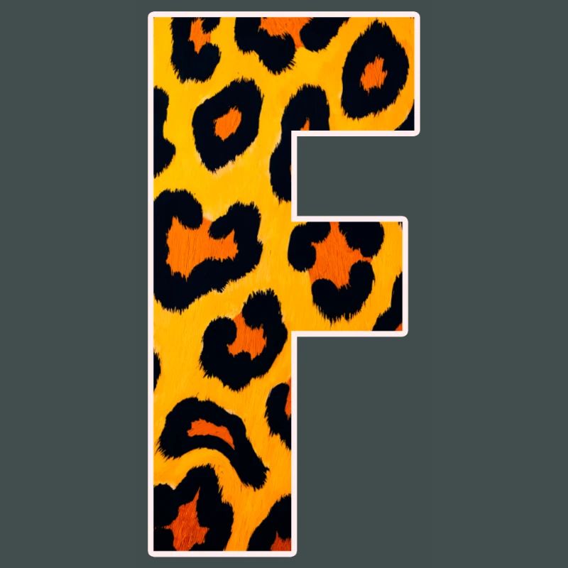 Leopard Effect Fire Orange Pattern