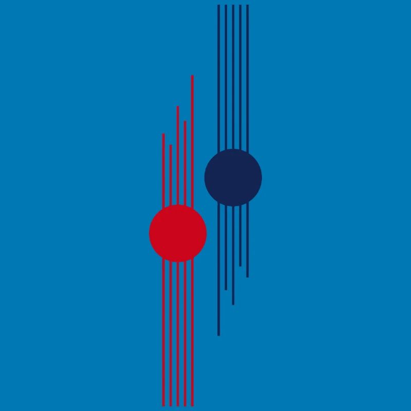 Red-Blue Geometric Pulse