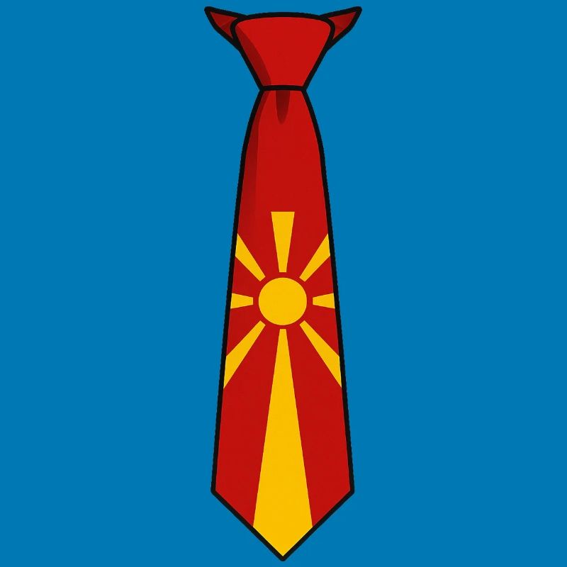 Cravate Macédoine – Conception du drapeau