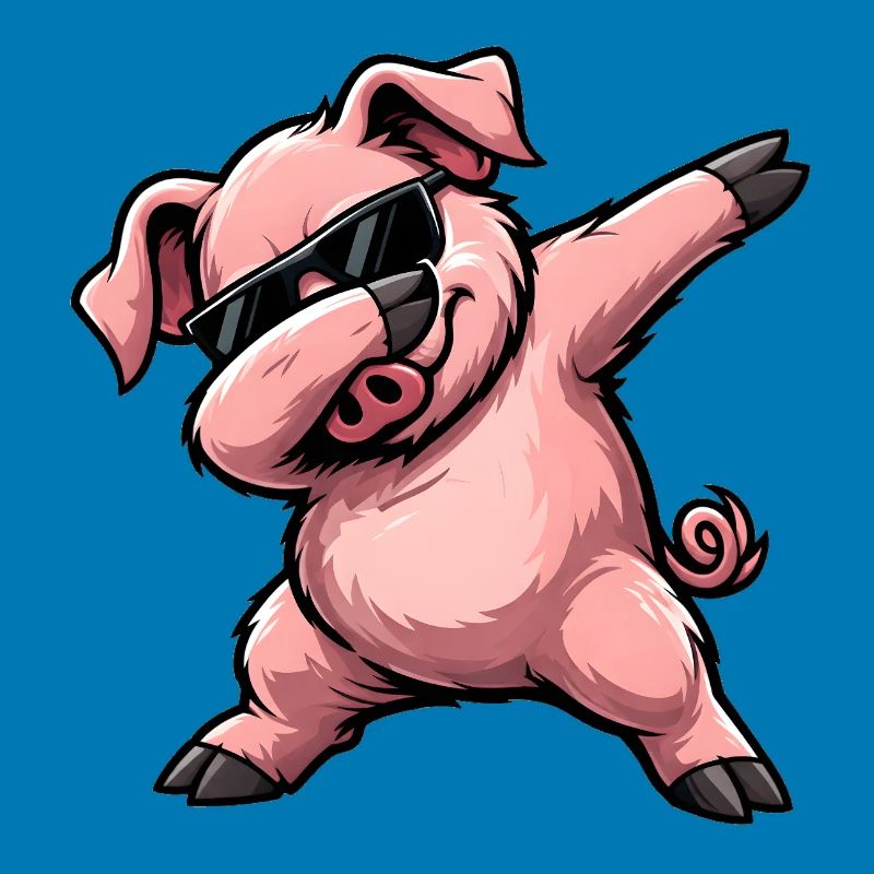 Dabbing Schwein