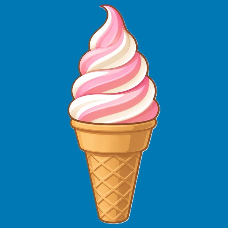 Softeis Erdbeer-Vanille