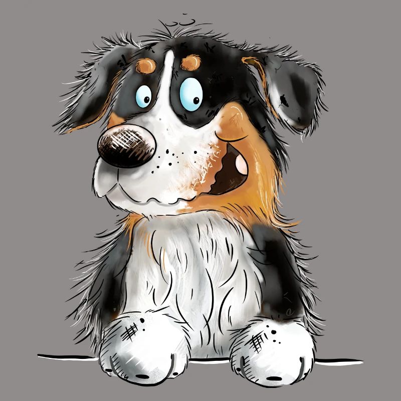 Funny Australian Shepherd Black Tri