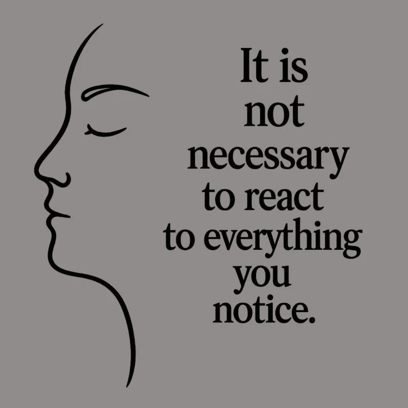 Observation without reaction