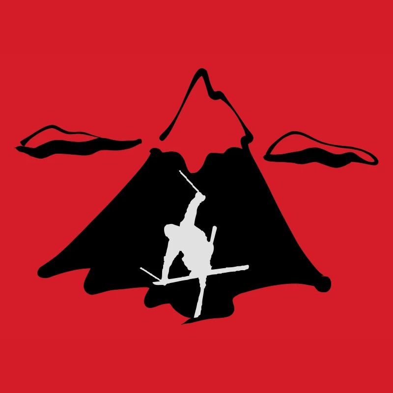 Ski freestyle with mountain