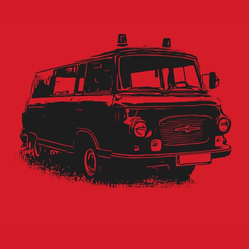 Barkas mit Blaulicht