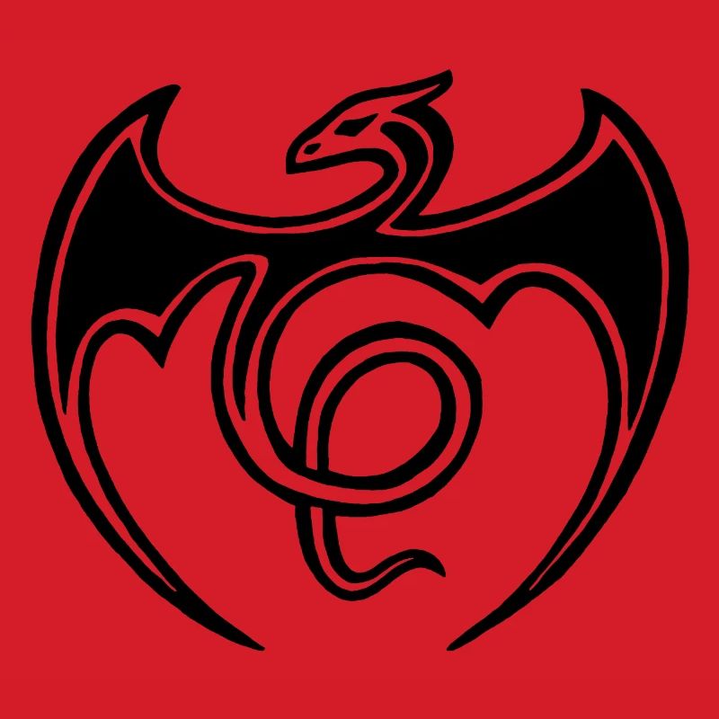 Fliegender Schwarzer Drache