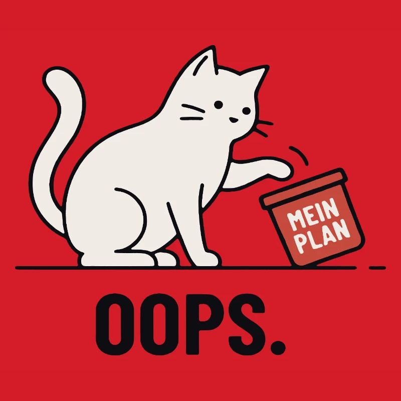 Mon plan... Oups – Chat drôle