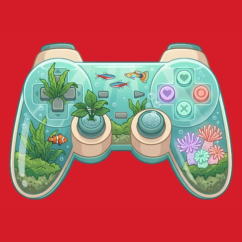 Ocean Controller – Süßer Gaming-Aufkleber