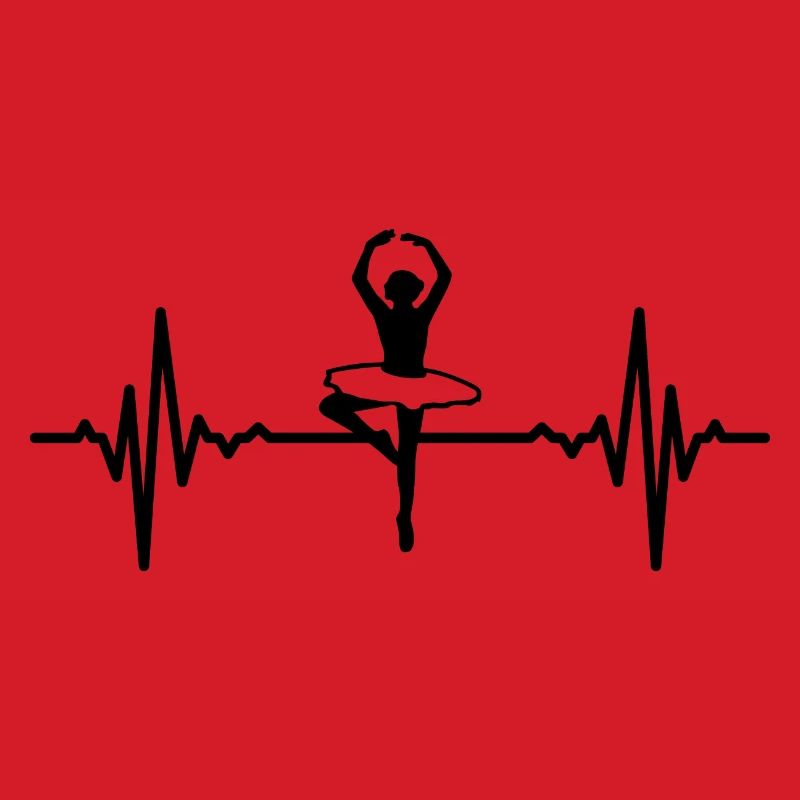Ballet Dancer Heart Line