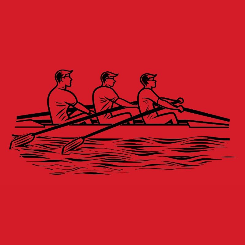 Rudermannschaft Zeichnung