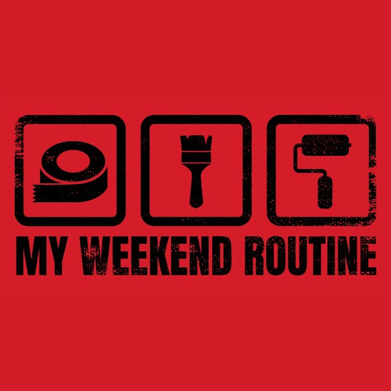 Maler Wochenendroutine