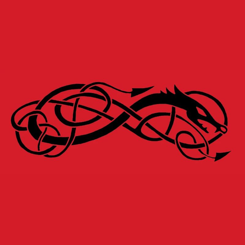 Serpent celte noir