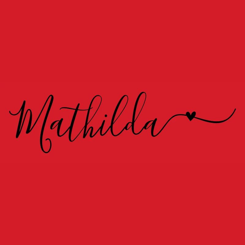 Mathilda Surname First Name Decorative