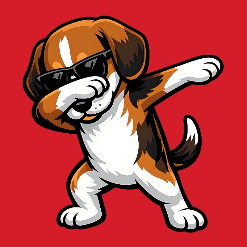 Dabbing Beagle