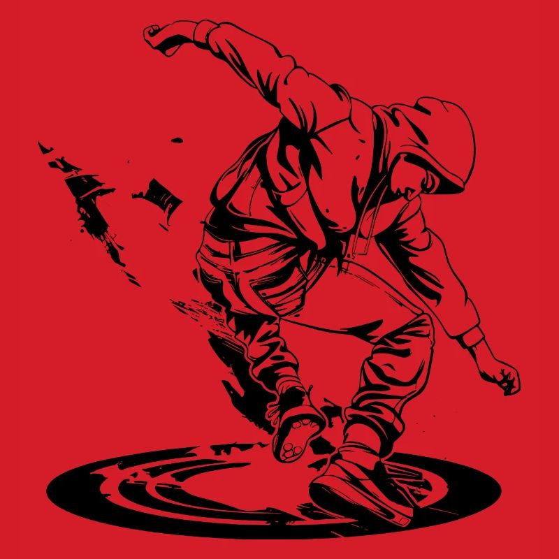 Breakdancer Zeichnung