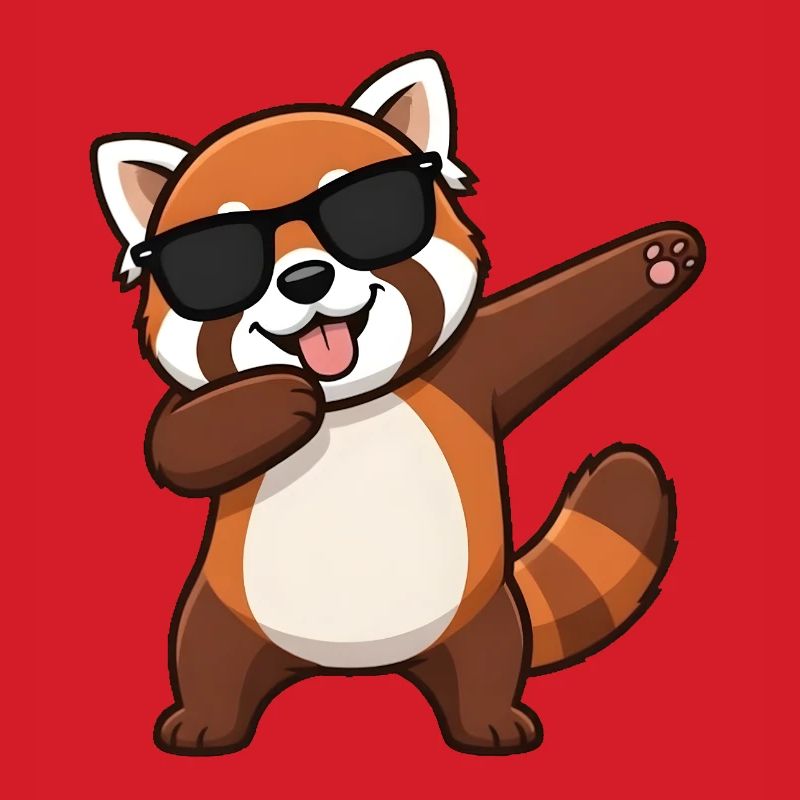 Dabbing Red Panda