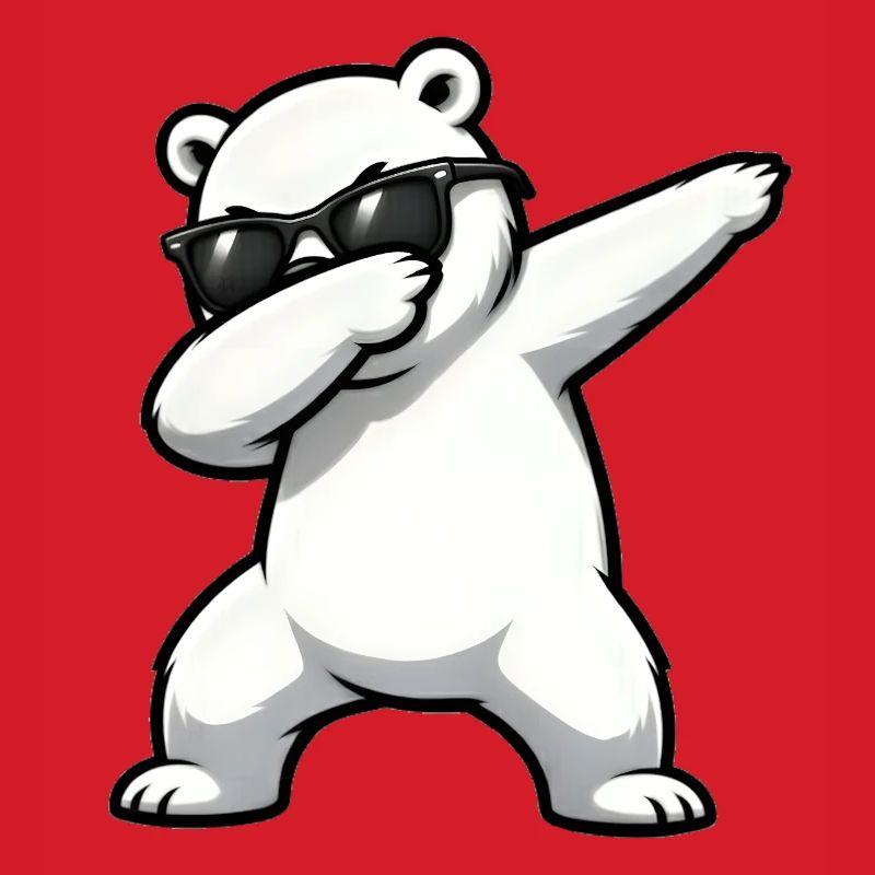 Dabbing Eisbär