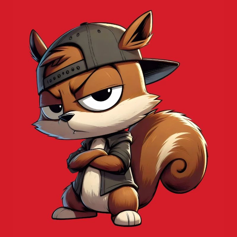 Eichhörnchen Hiphop Kappe