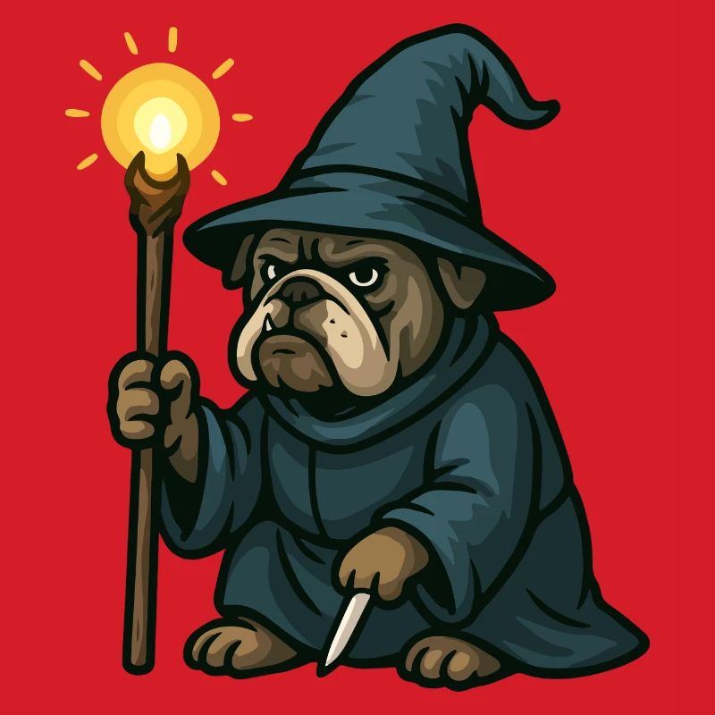 Bulldog Wizard Lantern