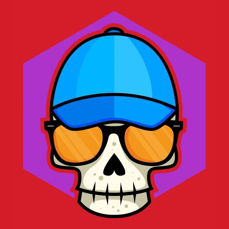 Lustiger Totenkopf