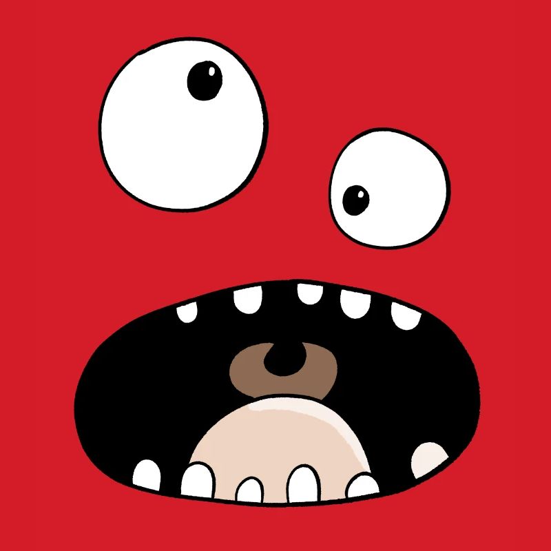 Funny Comic Monster Gesicht
