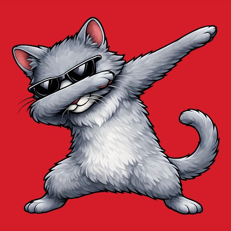 Dabbing Russian Blue