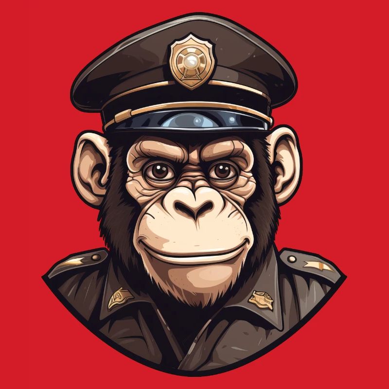 Polizei Schimpanse