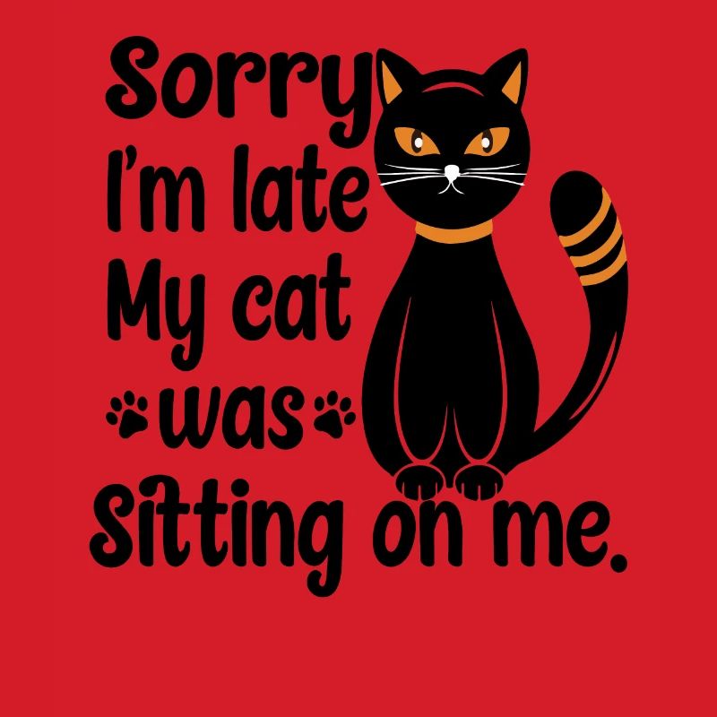 Schwarze sitzende Katze