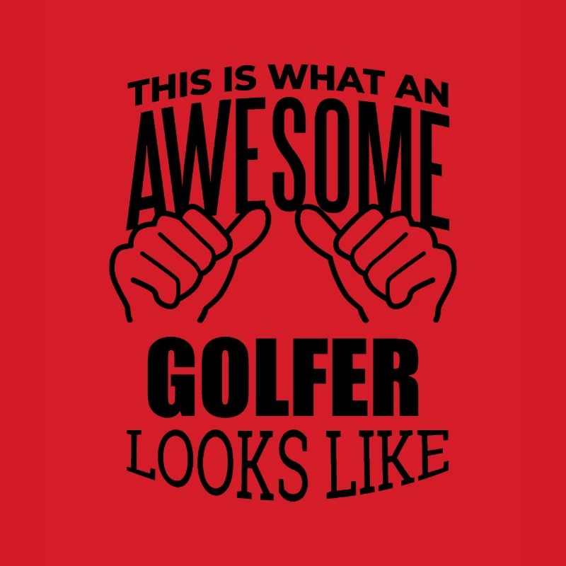 Golf spielend