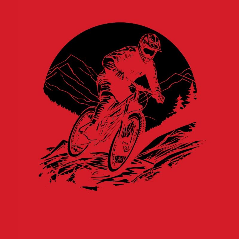 Mountainbiker Grafik