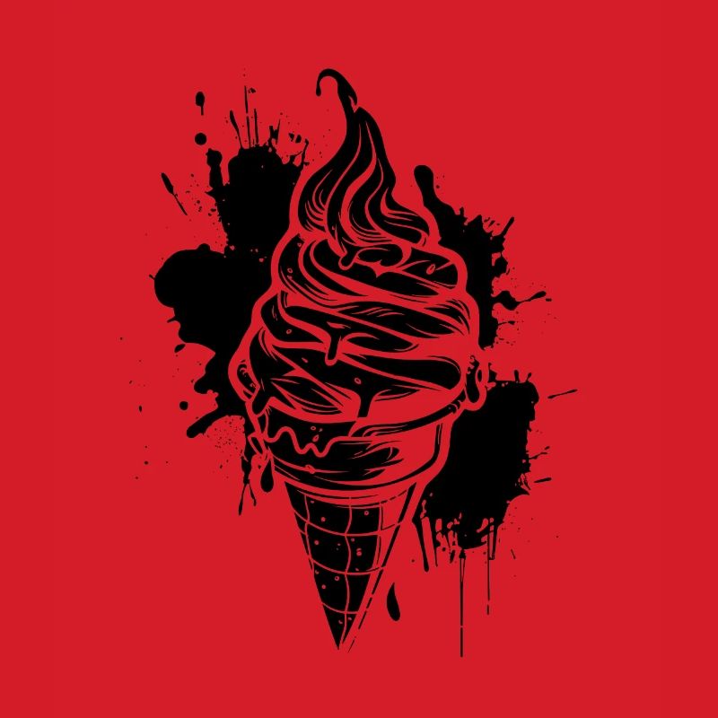 Cornet de crème glacée glace molle