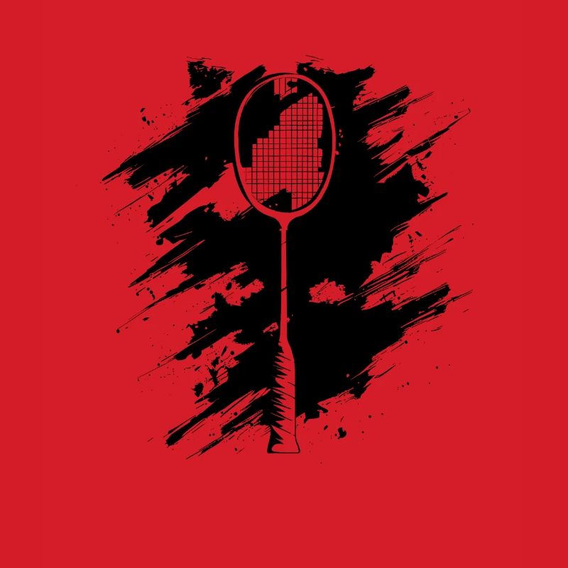 Badminton Racket Drawing