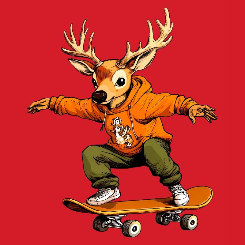 Skateboard Hirsch