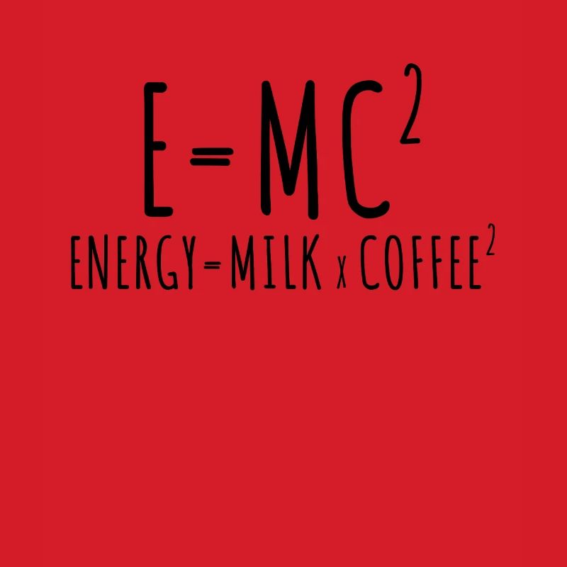 E=MC2 Physics Saying Caffeine Nerd Energy Coffee