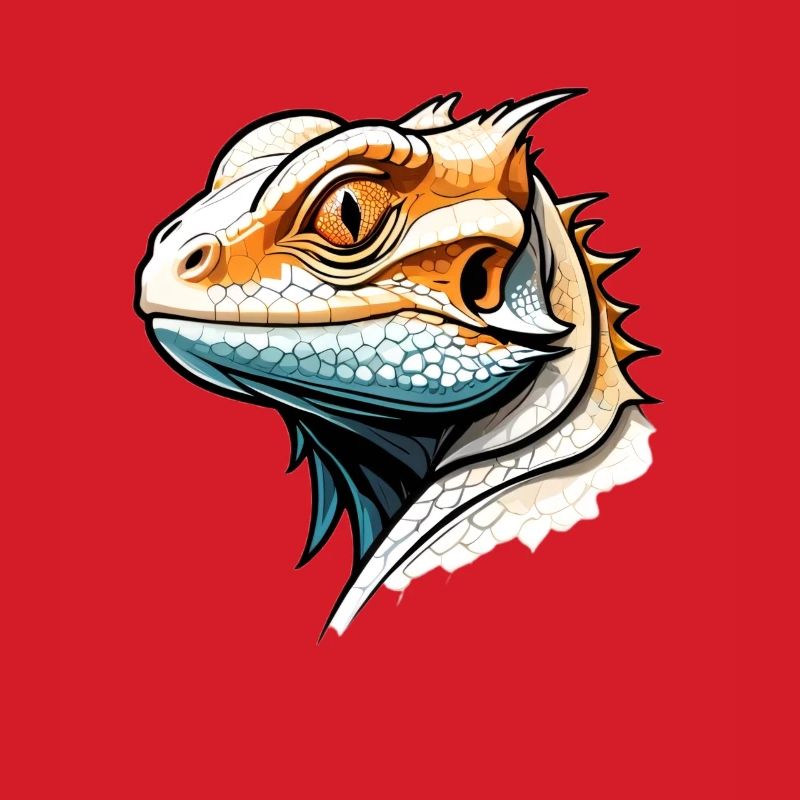 Lizard in comic style