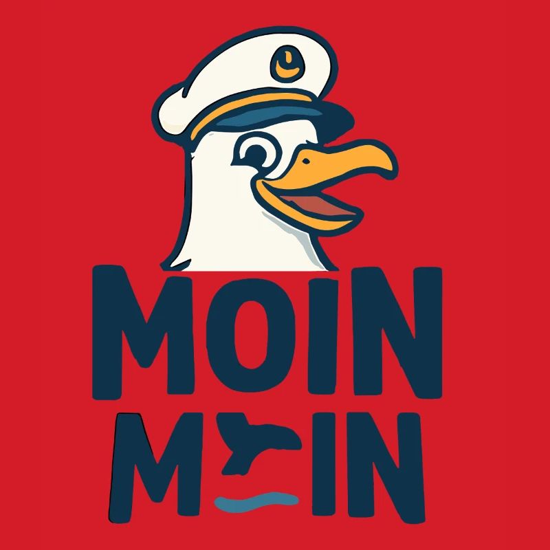 Kapitänsmöwe MOIN MOIN Motiv