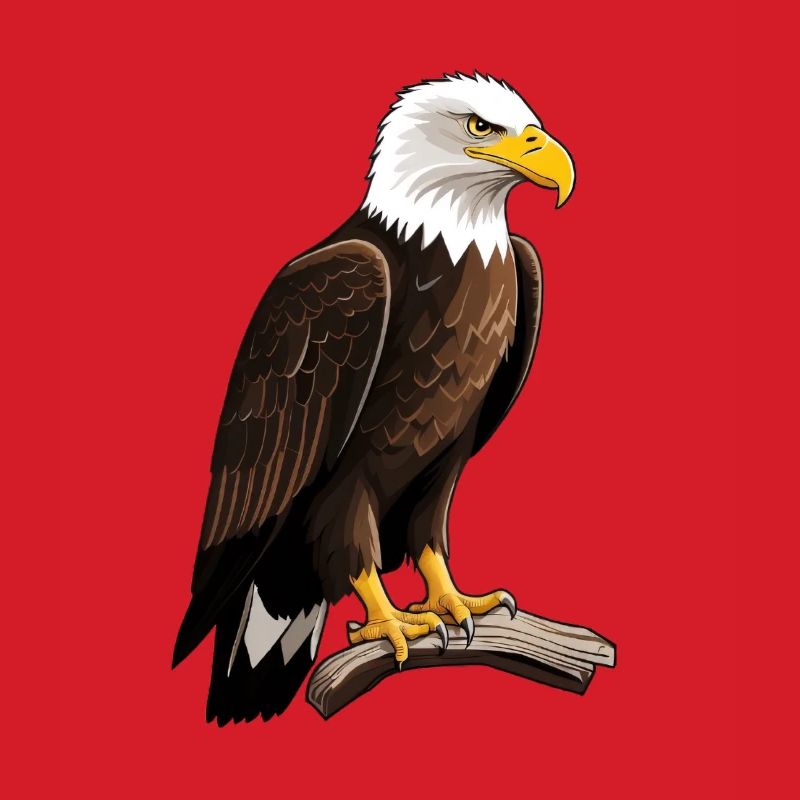 Imperial eagle on branch