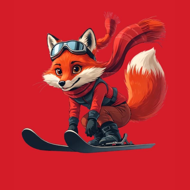 Fuchs Skifahrer Abenteuer