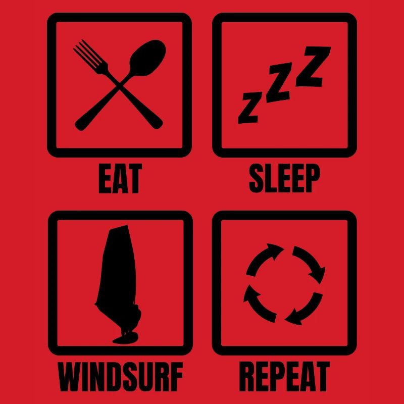 Routine de planche à voile