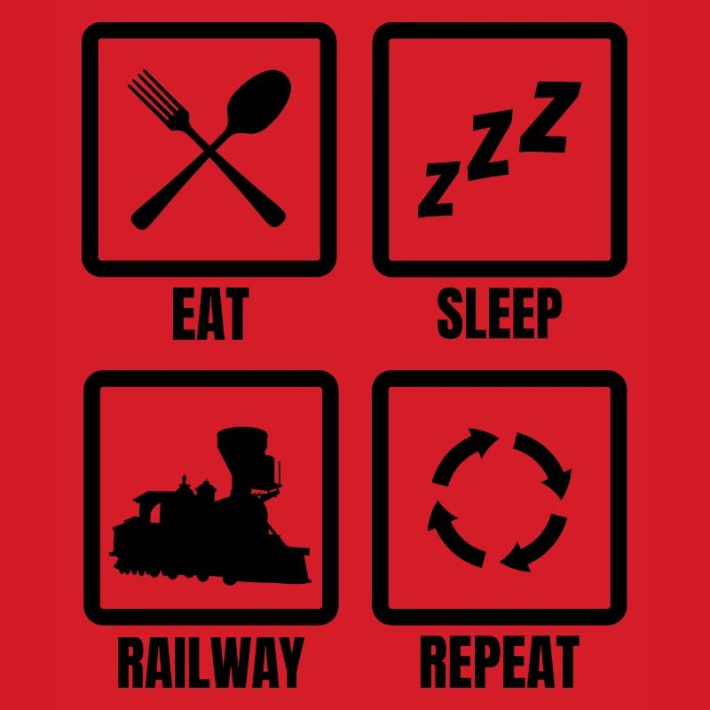 Eisenbahnliebhaber Routine