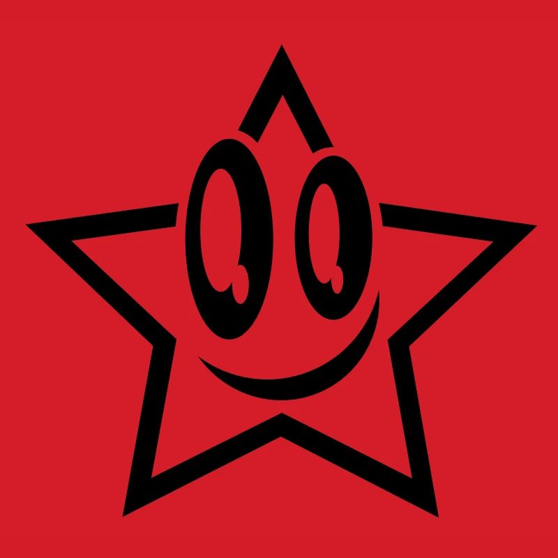 lachender stern gesicht star